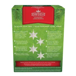 Store National Tree Company Scentsicles Decorative Ornament, Metal White Star, White Winter Fir With Refill