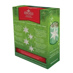 Store National Tree Company Scentsicles Decorative Ornament, Metal White Star, White Winter Fir With Refill