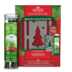 Best National Tree Company Scentsicles, Trio Ornament Set Of 3, Bottle 6Pc Stick, White Winter Fir