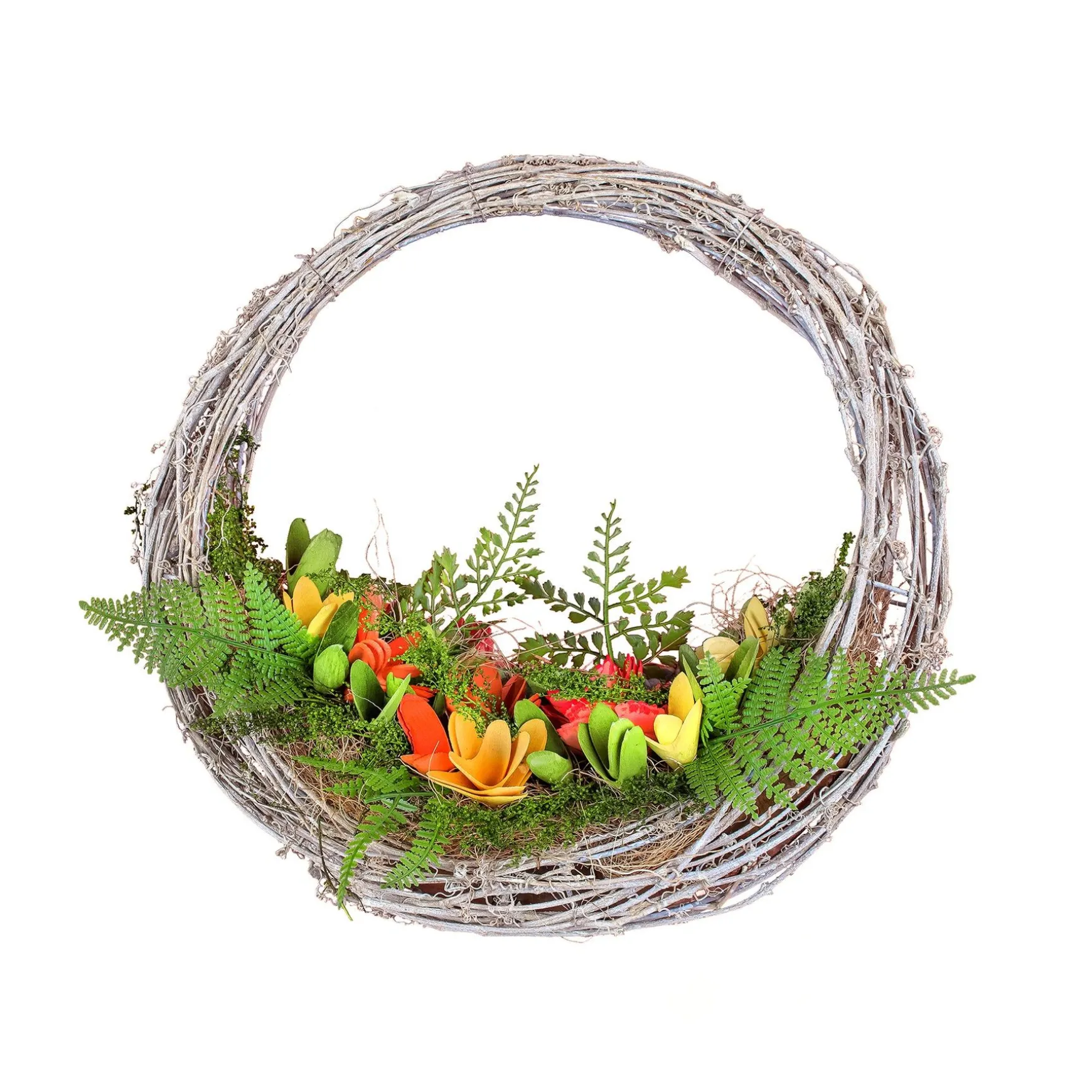 Clearance National Tree Company Spring 15" Multicolor Floral Hammock Wreath