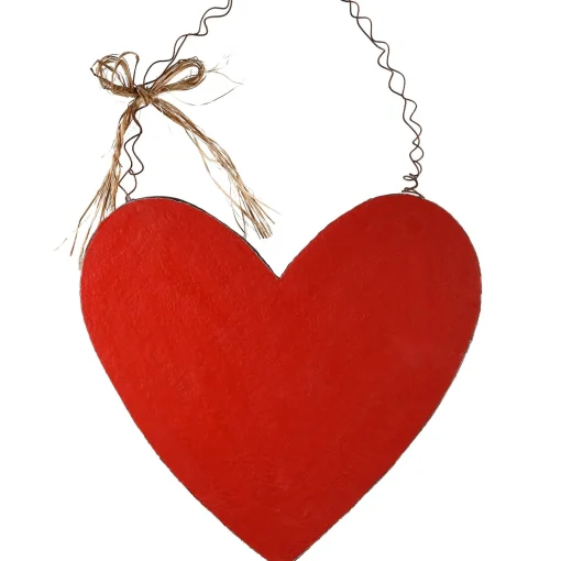 Outlet National Tree Company Valentine Wooden Heart Hanging Decoration, Valentine'S Day Collection, 14 Inches
