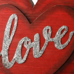 Outlet National Tree Company Valentine Wooden Heart Hanging Decoration, Valentine'S Day Collection, 14 Inches