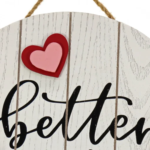 Best Sale National Tree Company Valentine'S 'Better Together' Hanging Wall Decoration, White, Valentine'S Day Collection, 12 Inches