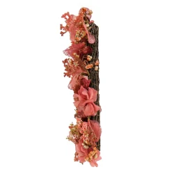 Online National Tree Company Valentine'S Floral Heart Wreath, Decorated With Flower Blooms, Seed Pods, Berry Clusters, Valentine'S Day Collection, 16 Inches