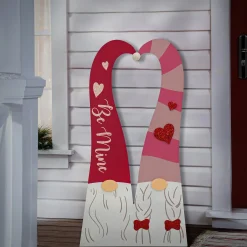 Online National Tree Company Valentine'S Gnome Couple Porch Decoration, Valentine'S Day Collection, 36 Inches