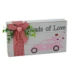 Fashion National Tree Company Valentine'S 'Loads Of Love' Tabletop Decoration, White, Valentine'S Day Collection, 9 Inches