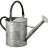 Best National Tree Company Watering Can, Metal, Steel Color, Spring Collection, 16 Inches