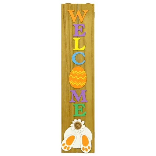 Shop National Tree Company Welcome Easter Sign Porch Decoration, Easter Collection, 43 Inches