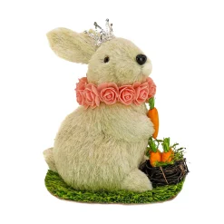 Cheap National Tree Company White Bunny With Carrots Table Decoration, Easter Collection, 12 Inches