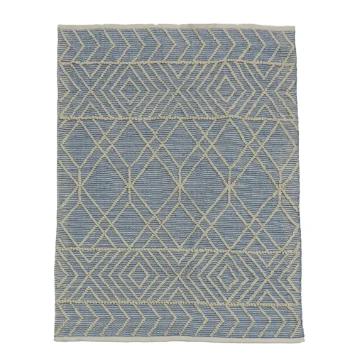Discount National Tree Company 5X7 Hand Woven Outdoor Rug, Cloud Blue