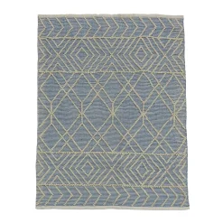 Fashion National Tree Company 4X6 Hand Woven Outdoor Rug, Cloud Blue