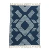 Flash Sale National Tree Company 4X6 Hand Woven Outdoor Rug, Indigo Blue