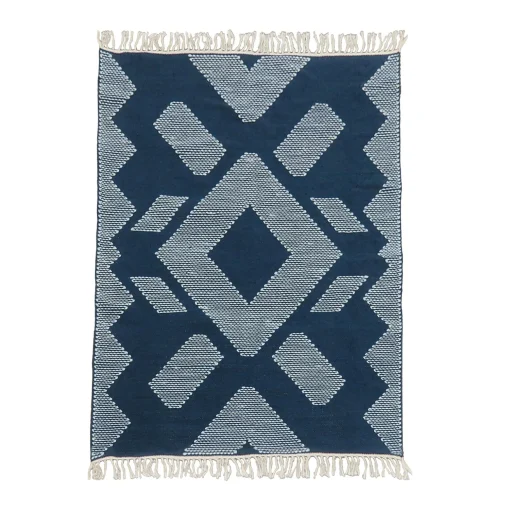 Flash Sale National Tree Company 4X6 Hand Woven Outdoor Rug, Indigo Blue