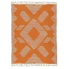 Outlet National Tree Company 5X7 Hand Woven Outdoor Rug, Papaya