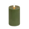 Store National Tree Company 4X10 Hgtv Home Collection Flameless Georgetown Pillar Candle, Dk Green