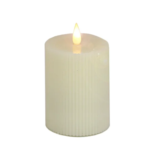 Fashion National Tree Company 3X5 Hgtv Home Collection Flameless Georgetown Pillar Candle, Ivory