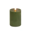 Best National Tree Company 3X5 Hgtv Home Collection Flameless Georgetown Pillar Candle, Dk Green