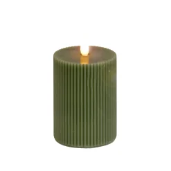 Best National Tree Company 3X5 Hgtv Home Collection Flameless Georgetown Pillar Candle, Dk Green