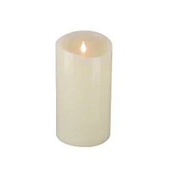 Clearance National Tree Company 5X9 Hgtv Home Collection Flameless Heritage Pillar Candle, Ivory