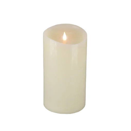 Clearance National Tree Company 5X9 Hgtv Home Collection Flameless Heritage Pillar Candle, Ivory