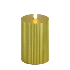 Discount National Tree Company 3X9 Hgtv Home Collection Flameless Georgetown Pillar Candle, Gold