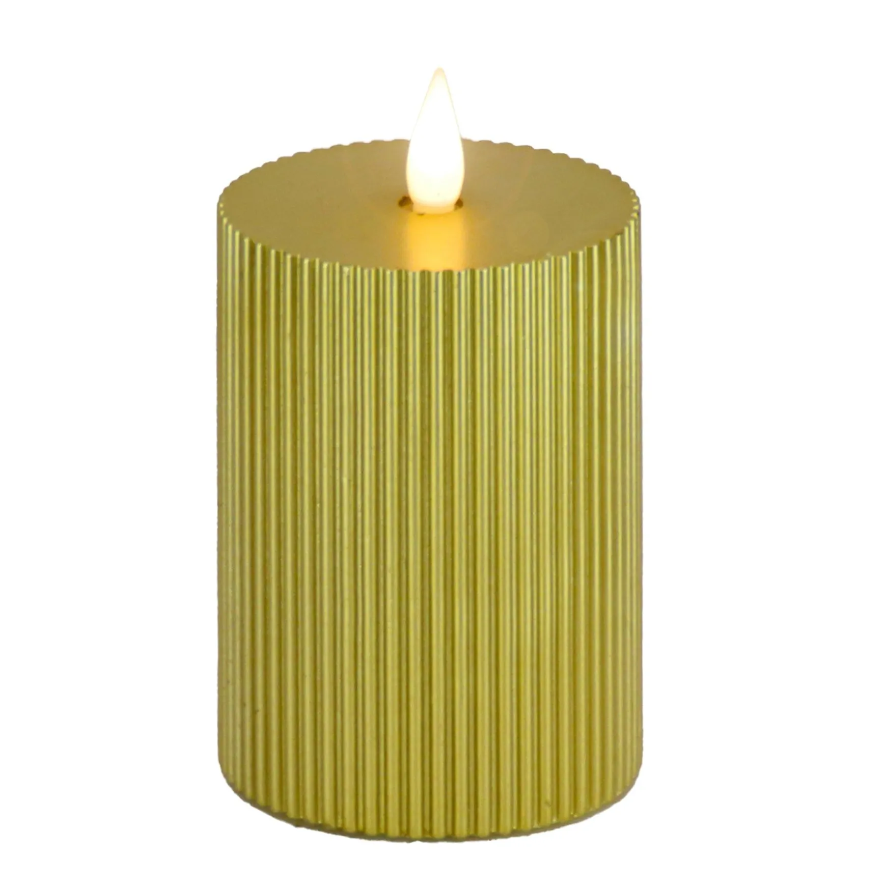 Cheap National Tree Company 4X10 Hgtv Home Collection Flameless Georgetown Pillar Candle, Gold