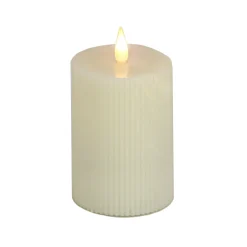 Online National Tree Company 3X7 Hgtv Home Collection Flameless Georgetown Pillar Candle, Ivory