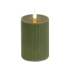 Shop National Tree Company 4X8 Hgtv Home Collection Flameless Georgetown Pillar Candle, Dk Green