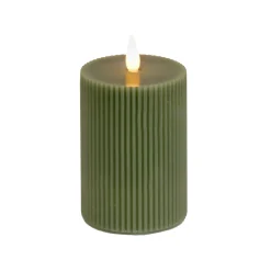 Shop National Tree Company 4X8 Hgtv Home Collection Flameless Georgetown Pillar Candle, Dk Green