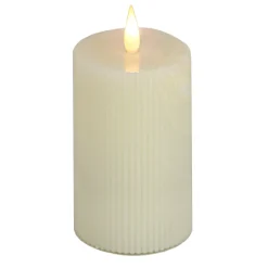 Shop National Tree Company 5X9 Hgtv Home Collection Flameless Georgetown Pillar Candle, Ivory